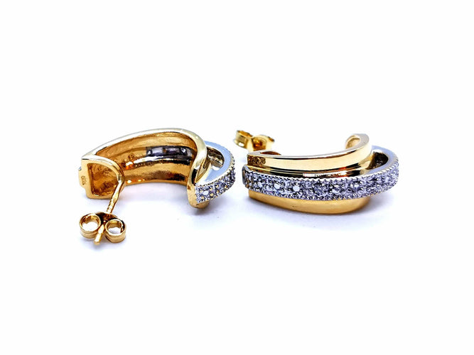 Boucles d'oreilles Boucles d'oreilles Or jaune Diamant 58 Facettes 997147CN