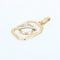 Pendentif Pendentif en or Lettre D diamant 58 Facettes CVP20