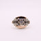 Bague Bague Tank or jaune et blanc Diamant 58 Facettes