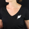 Broche Broche en argent feuille stylisée 58 Facettes 22-339B