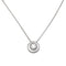 Collier Chaîne et pendentif Chaumet modèle "Anneau" en or blanc, diamant. 58 Facettes 32077