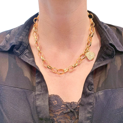 Collier Collier Pomellato "Sabbia" en or rose et diamants bruns. 58 Facettes 31399