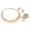 Collier Demi-parure vintage transformable, or rose, platine et diamants. 58 Facettes 33514/33515