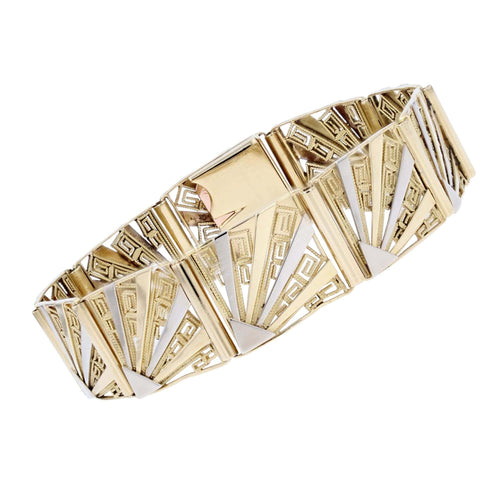 Bracelet Bracelet ancien Art déco 2 ors 58 Facettes 22-560