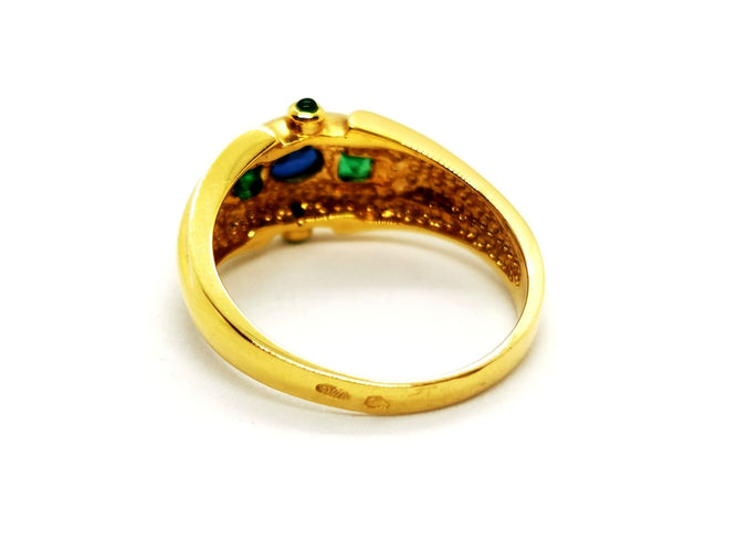 Bague 54 Bague Or jaune Saphir 58 Facettes 1141397CD