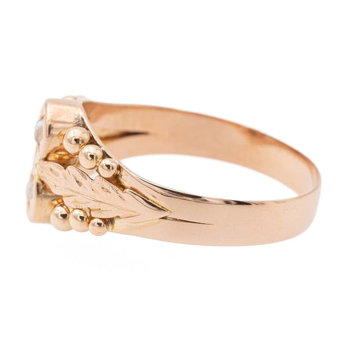 Bague 54 Bague or rose perle 58 Facettes 2528375CN