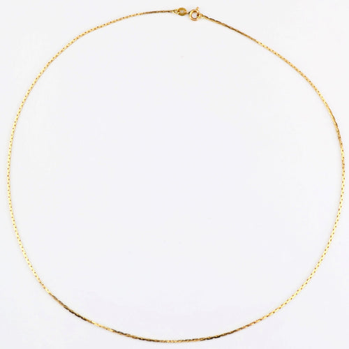 Collier Chaine or jaune maille figaro imbriquée 58 Facettes 21-570A