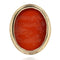 Bague 57 Bague intaille sur cornaline en or 58 Facettes 21-383