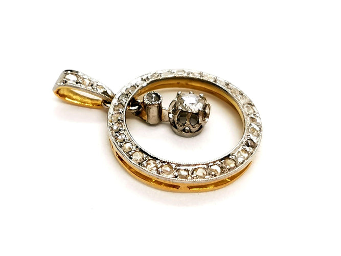 Pendentif Pendentif Or blanc Diamant 58 Facettes 1176284CN