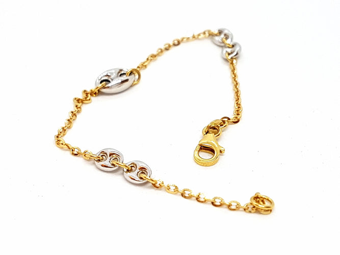 Bracelet Bracelet Grain de café Or jaune 58 Facettes 06449CD