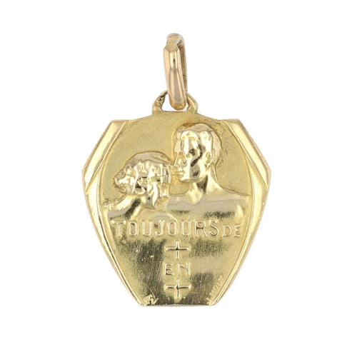 Pendentif Médaille Toujours de + en + en or 58 Facettes CVP23