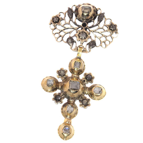 Pendentif Diamants croisés en or 58 Facettes 10252-4355