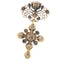 Pendentif Diamants croisés en or 58 Facettes 10252-4355