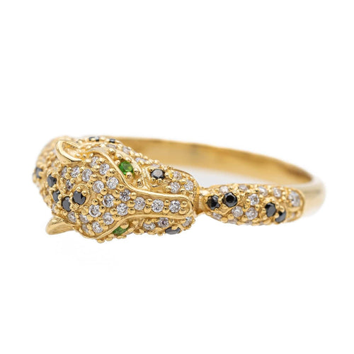 Bague 51 Bague Panthère Or jaune Diamant 58 Facettes 2737222CN