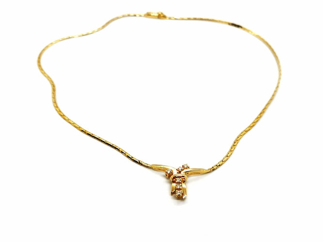 Collier Collier Or jaune Diamant 58 Facettes 1186477CN