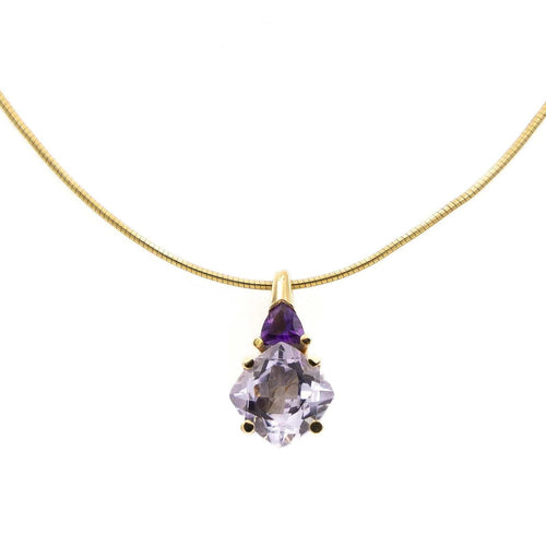 Collier Collier Pendentif Or jaune Améthyste 58 Facettes 1931139CN
