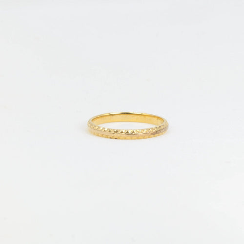 Bague Alliance vintage en or godronné 58 Facettes 551