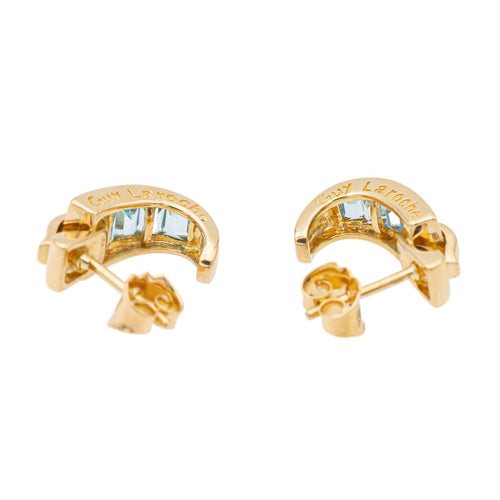 Boucles d'oreilles Guy Laroche Boucles d'oreilles Or jaune Topaze 58 Facettes 2662657CN