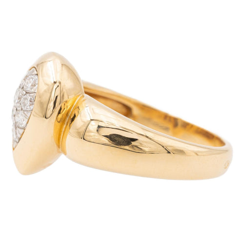 Bague 56.5 Bague or jaune diamant 58 Facettes 2505160CN