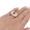 Bague 53 Bague Tank en or jaune, platine, rubis et diamants. 58 Facettes 33120