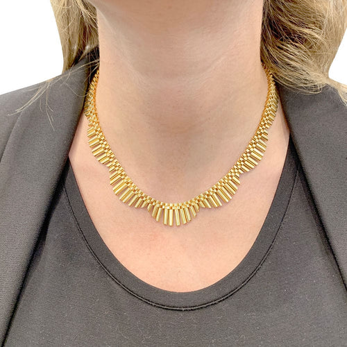 Collier Collier collerette années 1950 or rose. 58 Facettes 33517