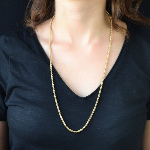 Collier Chaine en or fils torsadés 58 Facettes CVCH9