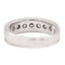 Bague 48 Bague demi alliance Or blanc Diamant 58 Facettes 2366784CN