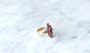 Bague Bague marquise or rose et grenats de Perpignan 58 Facettes