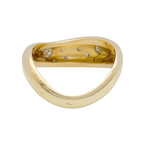 Bague 51 Bague Fred, "Mouvementée", or jaune, diamants. 58 Facettes 31210