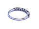Bague 53 Bague Alliance Or blanc Diamant 58 Facettes 578779RV