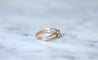 Bague Bague double anneau or rose diamants 58 Facettes