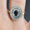 Bague 54 Bague ovale saphir diamants 58 Facettes 22-208