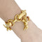 Bracelet Bracelet vintage, "Chérubins Musiciens", or jaune. 58 Facettes 33341