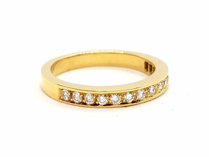 Bague 53 Bague Alliance Or jaune Diamant 58 Facettes 578768RV