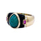 Bague 53 Bague Cartier, "Gaïa", or jaune, pierres de couleurs. 58 Facettes 32784