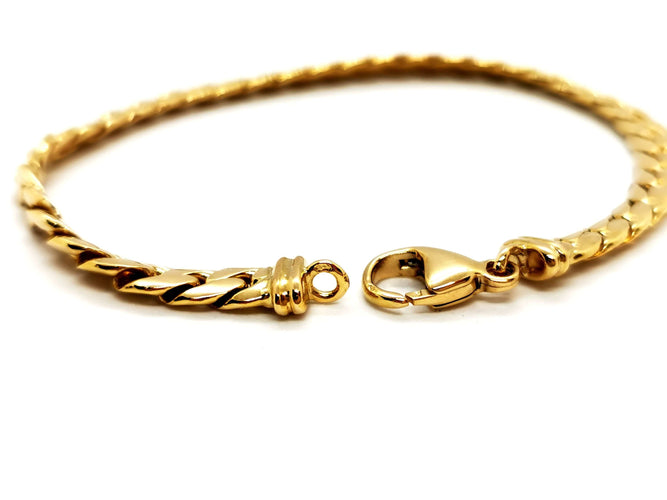 Bracelet Bracelet Maille anglaise Or jaune 58 Facettes 1089690CD