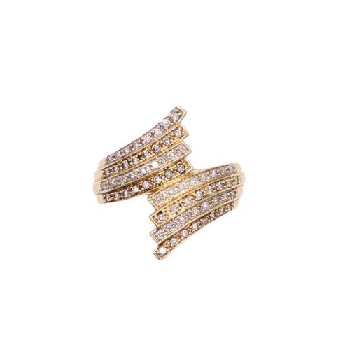 Bague Bague Pavage Diamants en Toi & Moi 58 Facettes