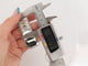 Montre montre FRED 30 mm quartz en acier palladie & diamants 0.8 ct 58 Facettes 254806