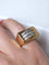Bague Bague chevalière Tank or et diamants 58 Facettes