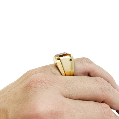 Bague 48 Bague Fred or jaune et citrine. 58 Facettes 30711