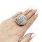 Bague 57 Bague de cocktail platine et diamants. 58 Facettes 30974