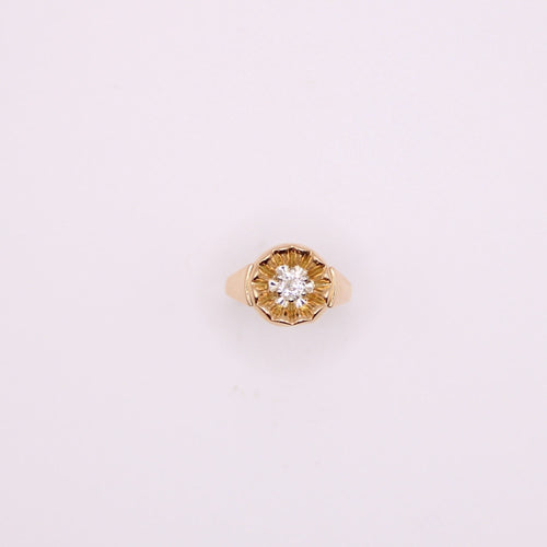 Bague Diamant Or jaune Années 50 58 Facettes