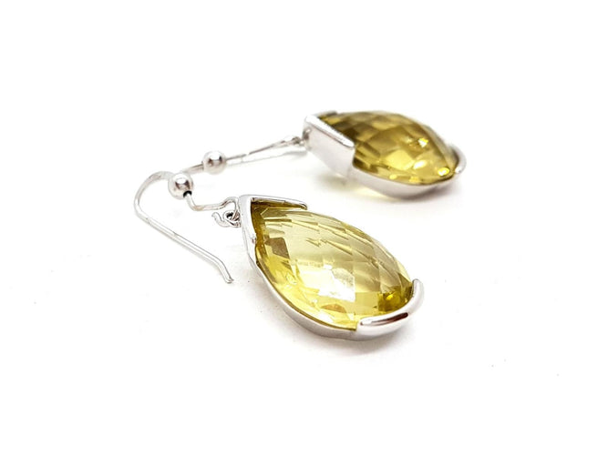 Boucles d'oreilles Boucles d'oreilles Pendantes Argent Quartz 58 Facettes 06442CD