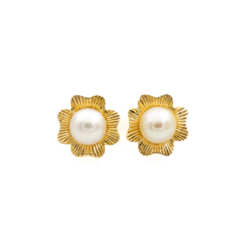 Boucles d'oreilles Boucles d'oreilles Puces Or jaune Perle 58 Facettes 1913098CN