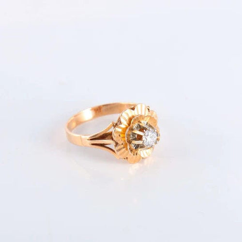 Bague Bague Fleur Rétro diamant 58 Facettes