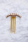 Accessoire Peigne ancien demi lune, pierres du Rhin sur corne 58 Facettes