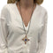 Pendentif Pendentif croix en or rose, citrines, tourmalines et tanzanite. 58 Facettes 31139