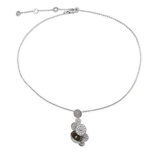 Collier Collier Bulgari "Cicladi" en or blanc et diamants. 58 Facettes 30905
