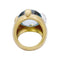Bague 53 Bague Pomellato, Griffe, or jaune, diamants, aigue-marine. 58 Facettes 32471