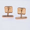 Boutons de manchette Boutons de manchettes vintage en or carrés 58 Facettes 22-607